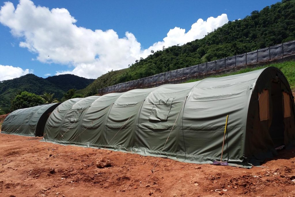CAMSS 16Q Military Shelter System - VRAEM Peru - Hillside