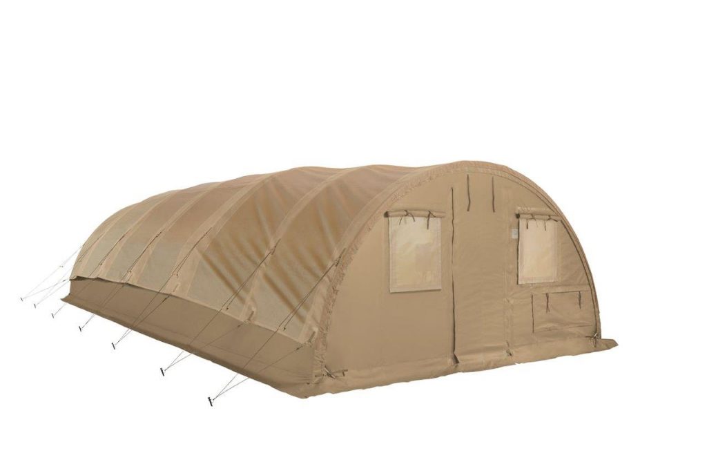 CAMSS Tan 16Q Military Shelter System with SolarFly