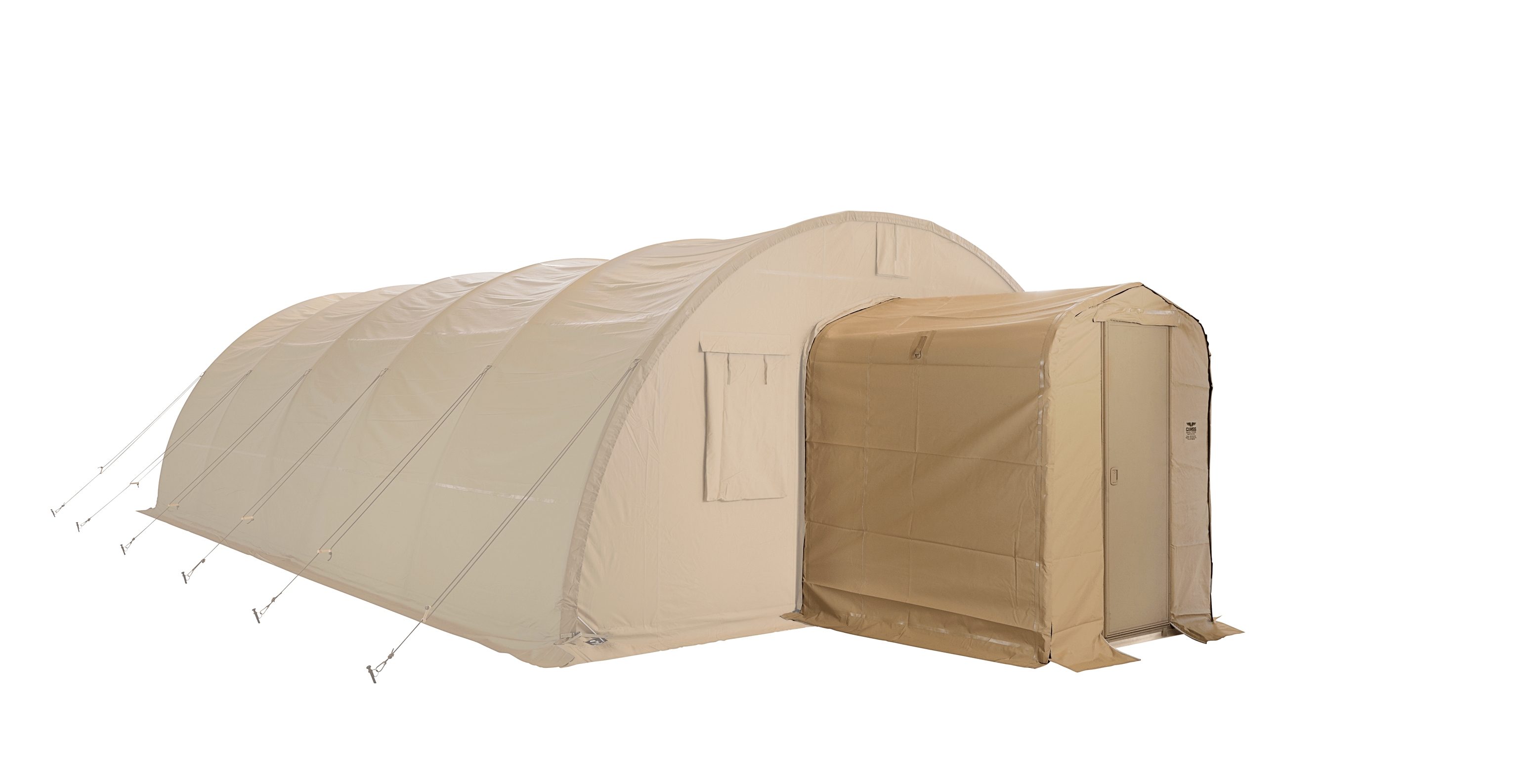 CAMSS 30EX Rapid Deployment Military Shelter with Vestibule Attached