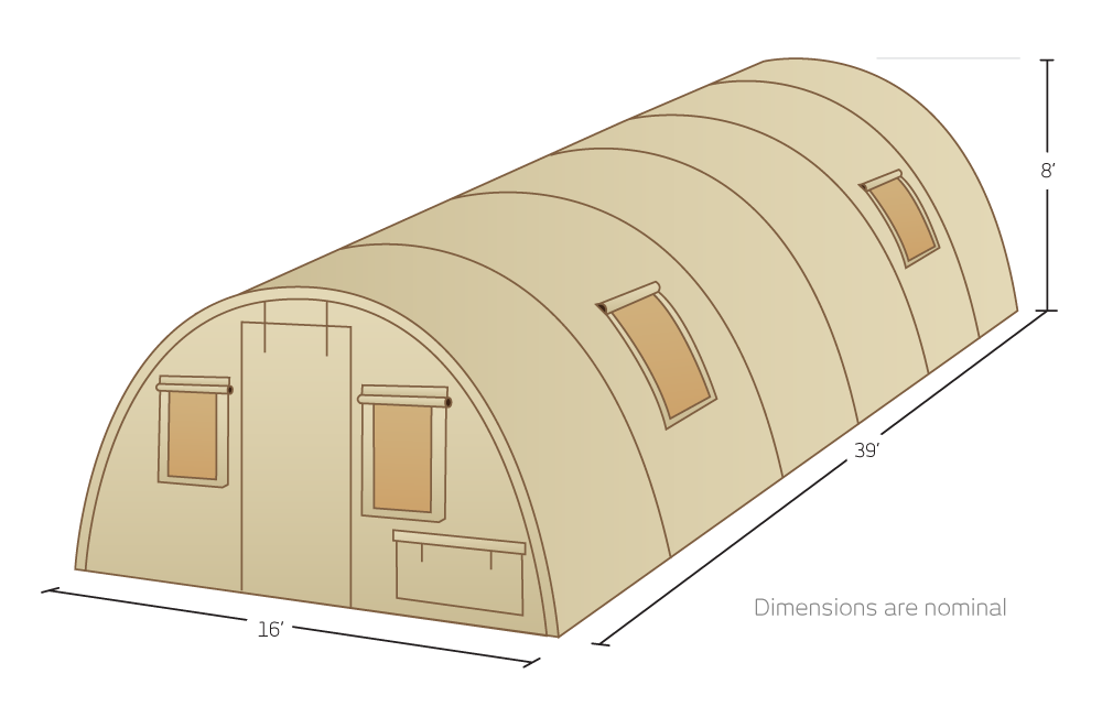 CAMSS 16Q Military Shelter Illustration