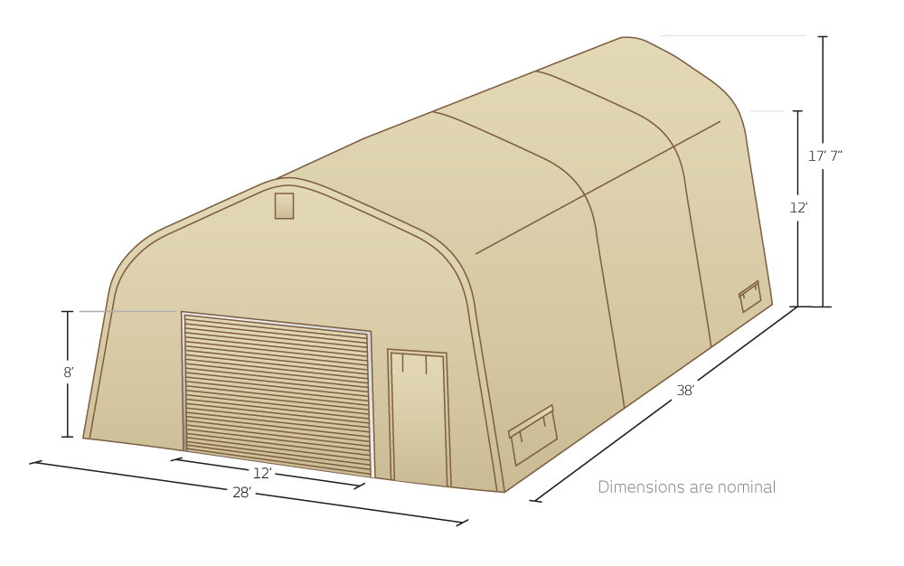 CAMSS 28EX Military Shelter Illustration