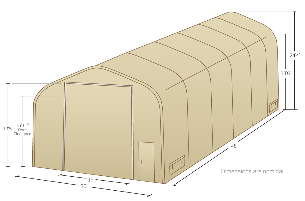 CAMSS 30ISEH48 Military Shelter Illustration
