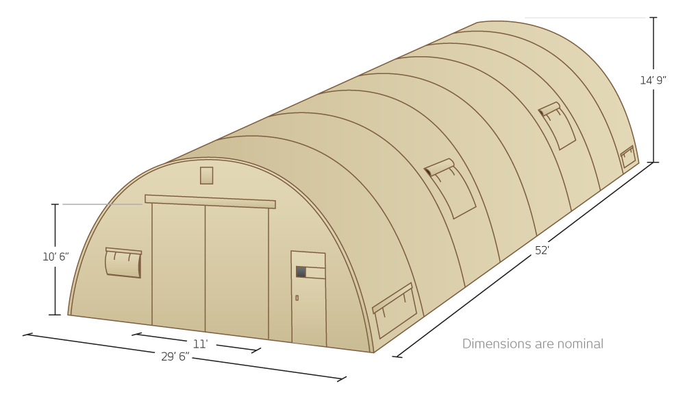 CAMSS 30 Military Shelter Illustration