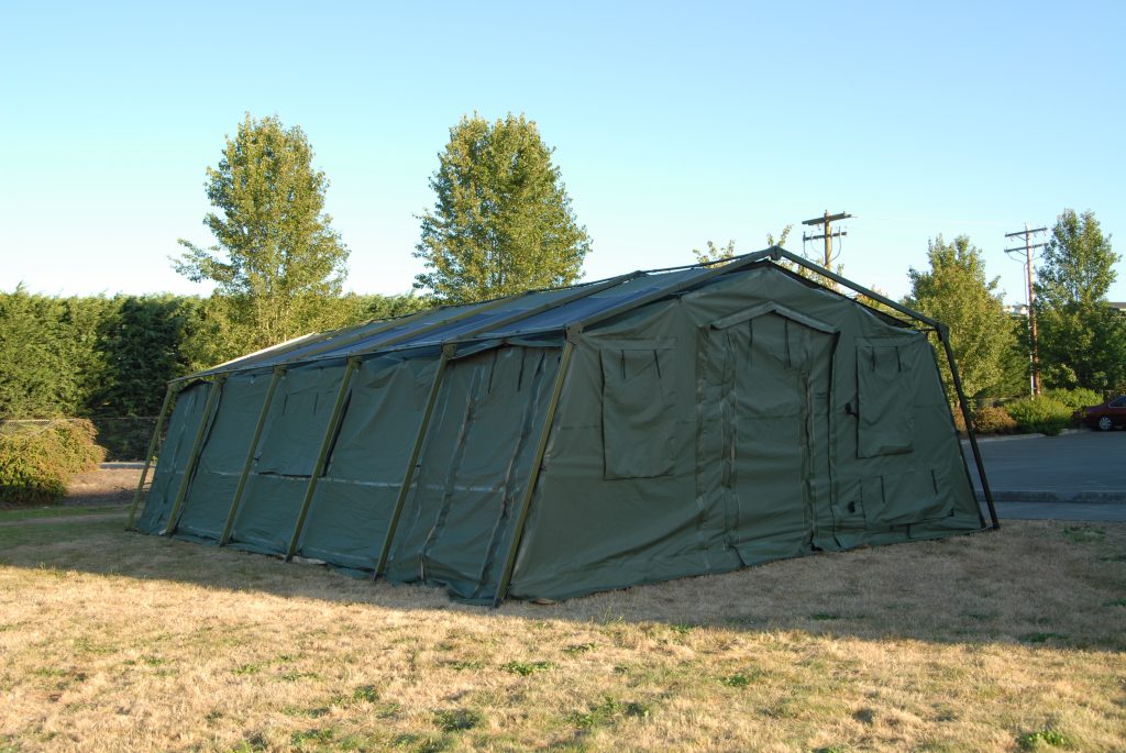 CAMSS Green 20TAC32 Rapid Deployment Military Shelter Exterior