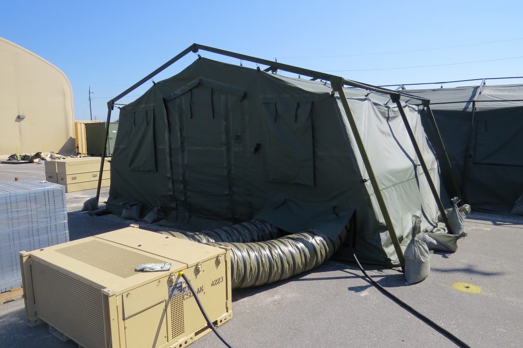 CAMSS 20TAC13 Rapid Deployment Military Shelter and Tan ECU