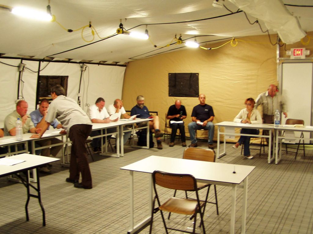 CAMSS 35EX Military Shelter - Meeting Room - Interior View