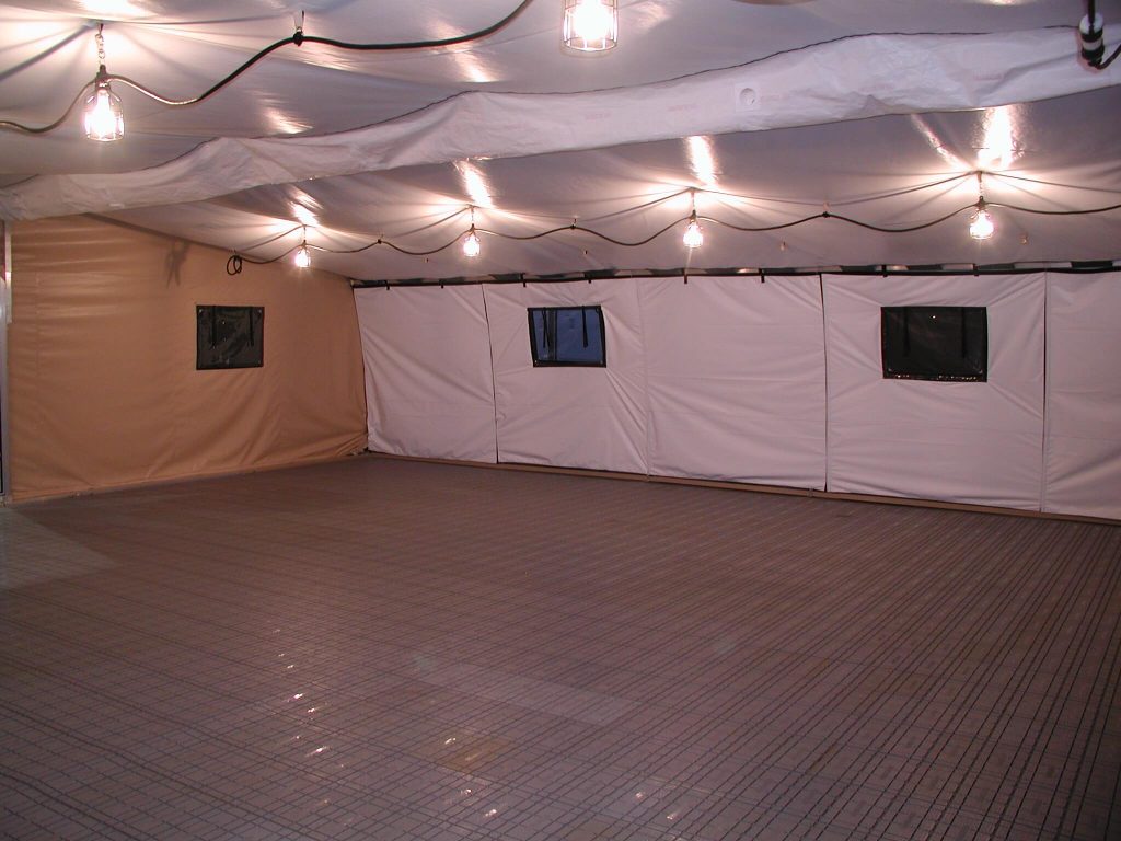 CAMSS 35EX Military Shelter With Hard Floor - Interior View