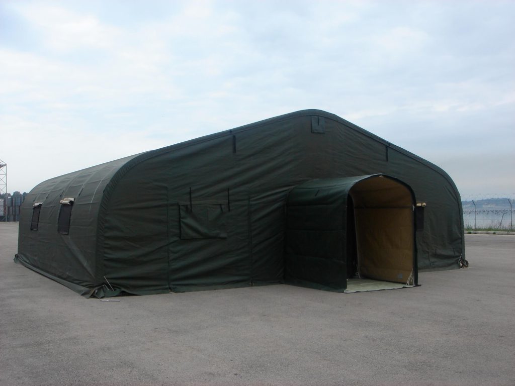 CAMSS Green 35EX Military Shelter with Open Vestibule