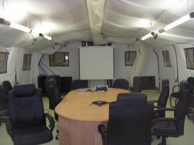 CAMSS 20EX Military Shelter Conference Room - Interior View