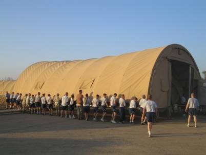 CAMSS30 Military Shelter Being Hand Carried - SAR AFB