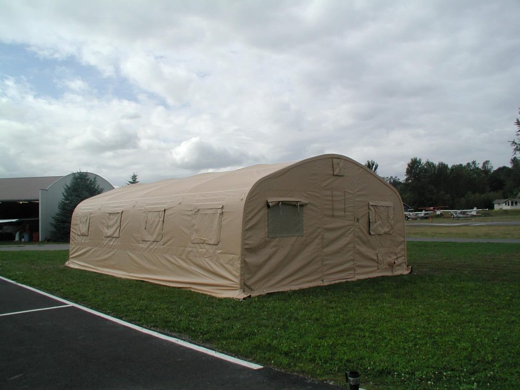 CAMSS: Tan CAMSS 20EX Military Shelter - Exterior View