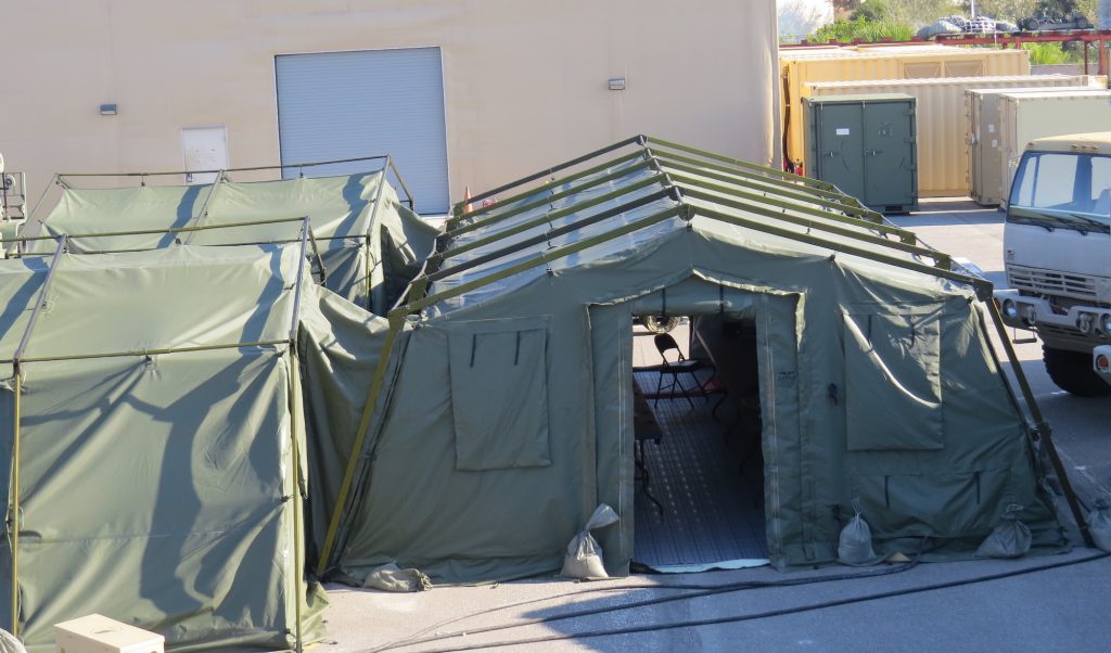 CAMSS: Green CAMSS 20TAC32 Rapid Deployment Military Shelters - Complexed