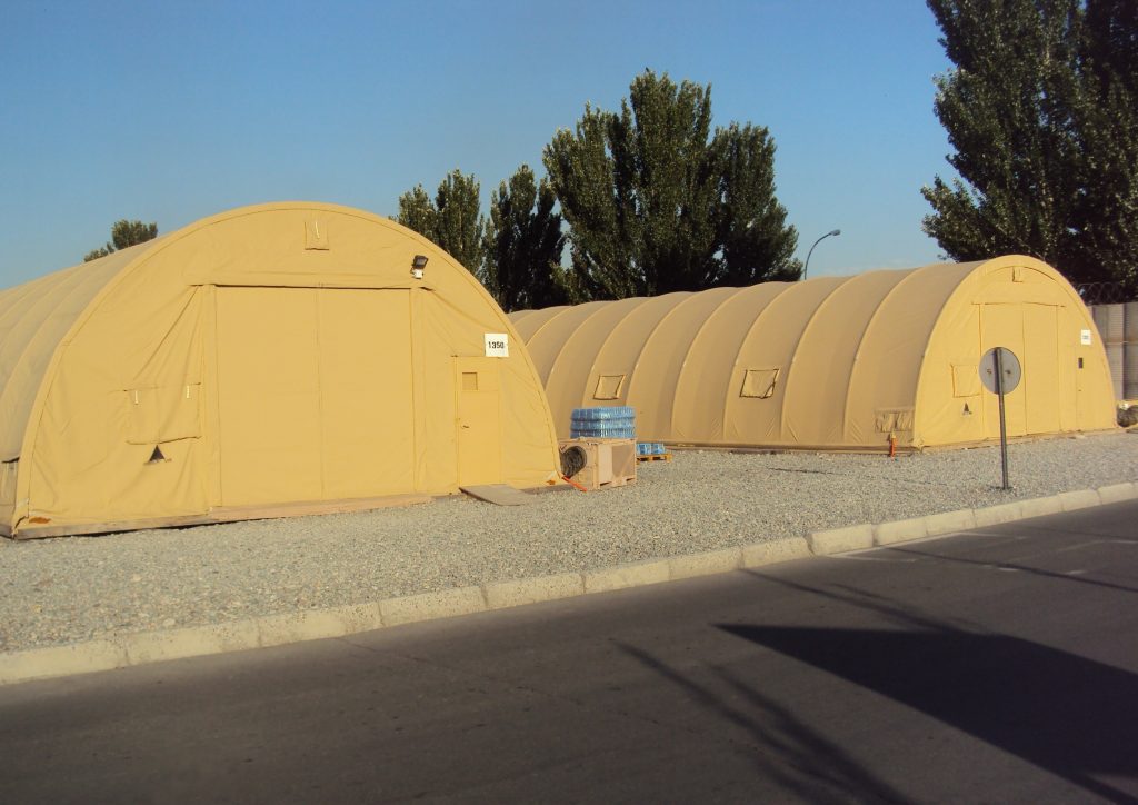 CAMSS: Tan CAMSS30 Twin Military Shelters
