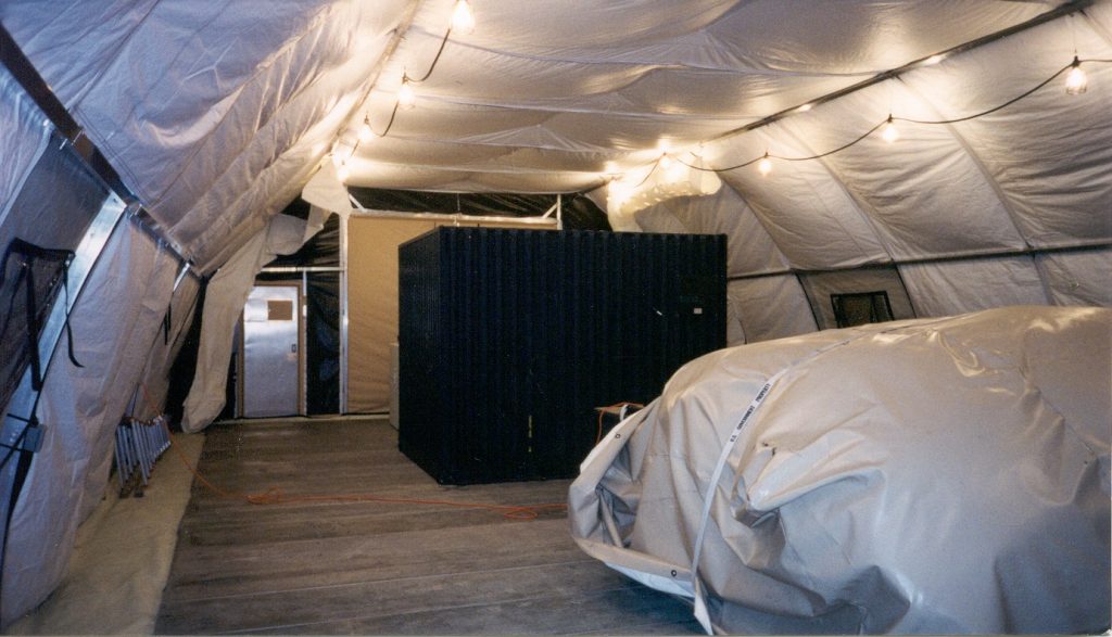 CAMSS30 Military Shelter Used for Storage