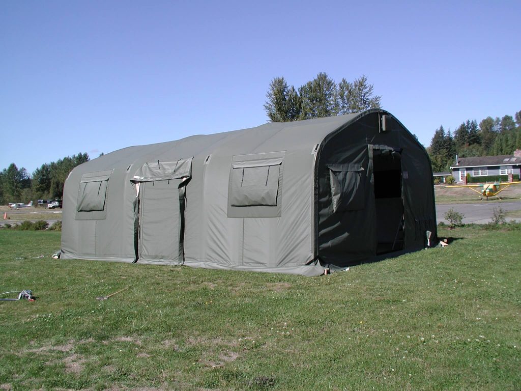 CAMSS: Green CAMSS 18EX Military Shelter - Exterior View