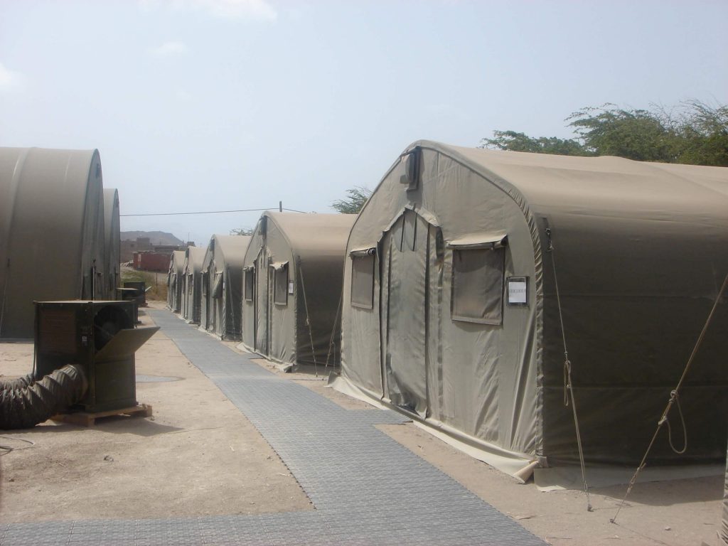 CAMSS: Green CAMSS 20EX Military Shelters and ECU - Encampment