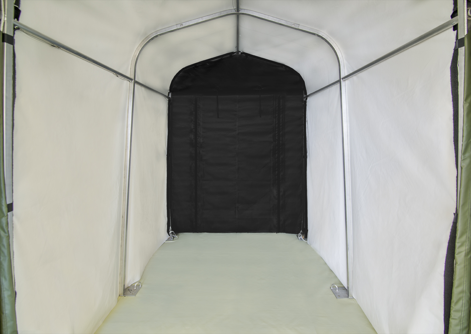 CAMSS Medical Military Shelter Vestibule with Floor Liner - Interior View