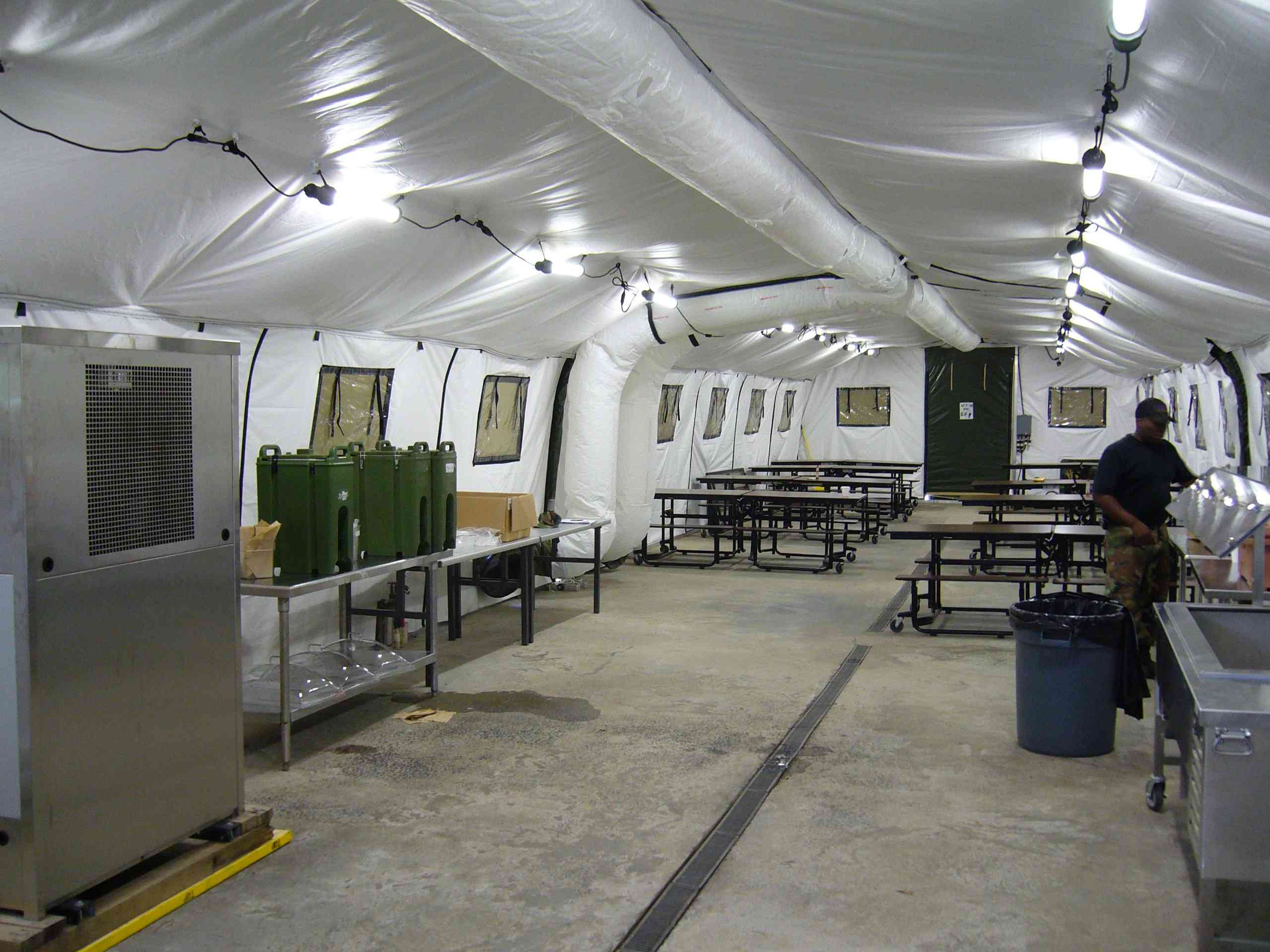 CAMSS: Interior View of CAMSS DFAC Military Shelter