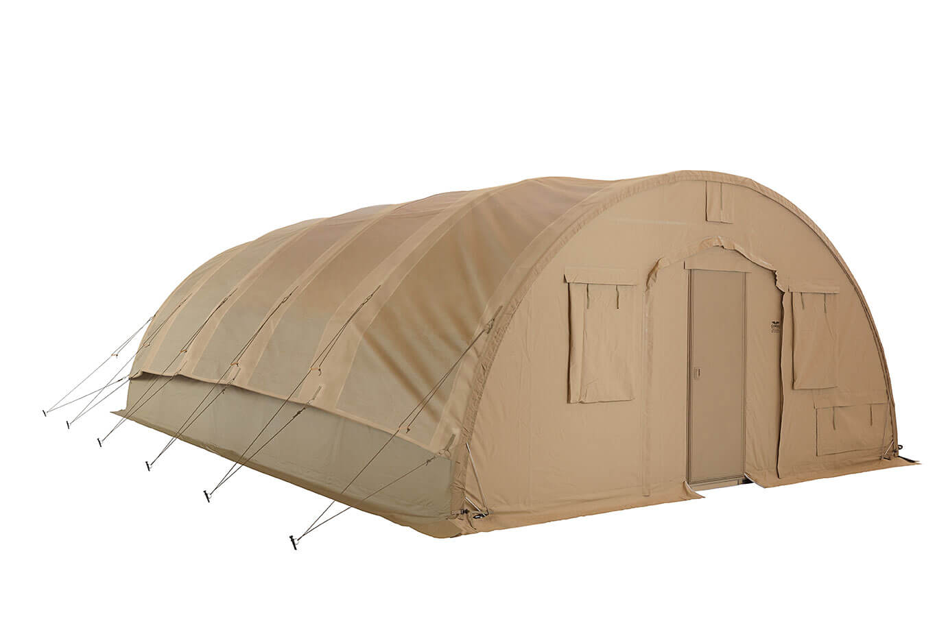 CAMSS Tan 20Q Small Military Shelter System With SolarFly