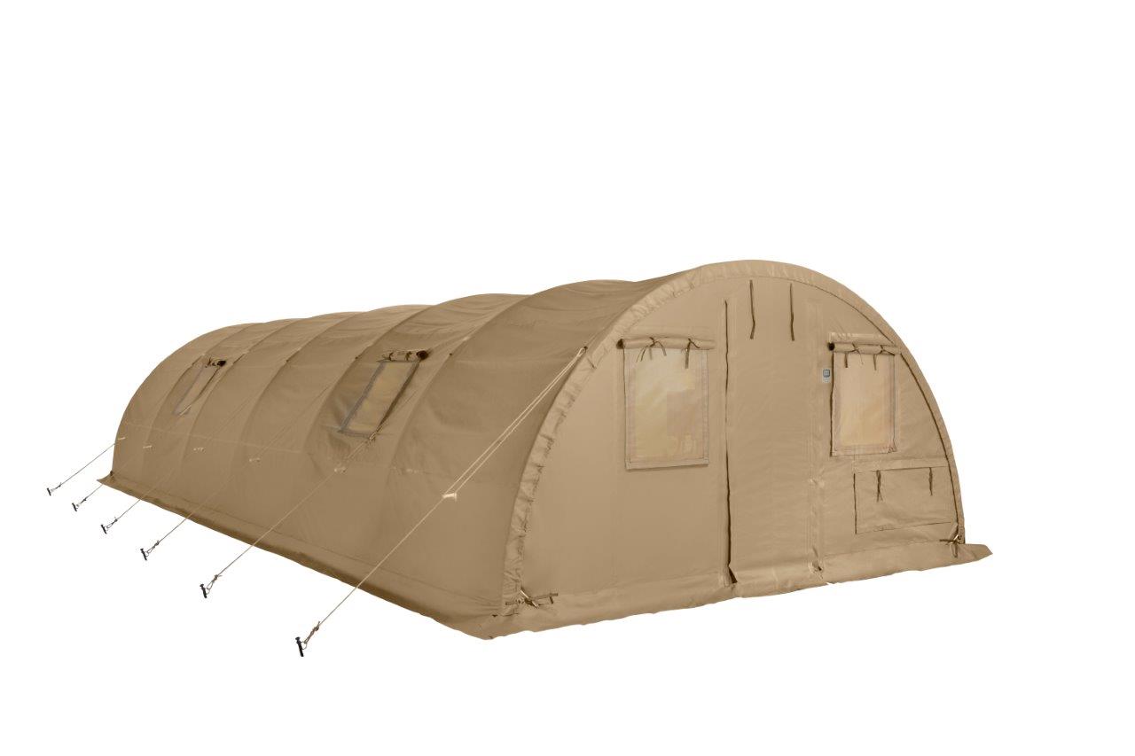 CAMSS: Tan CAMSS 16Q Military Shelter System With Windows