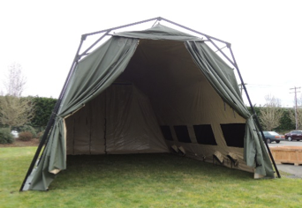 Sliding Fabric Entry (24' x 10') with Tie Offs