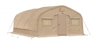 CAMSS: Tan CAMSS 18EX Military Shelter System with Solarfly