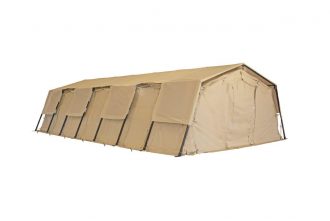 CAMSS: Tan CAMSS 18TAC35 Rapid Deployment Military Shelter System With Thermacam Fly