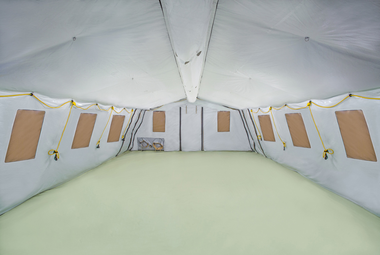 CAMSS 20TAC32 Rapid Deployment Military Shelter with 3 Windows, 2 Entry Covers, and Without Lights