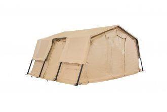 CAMSS: Tan CAMSS 18TAC15 Rapid Deployment Military Shelter System with Thermacam Fly