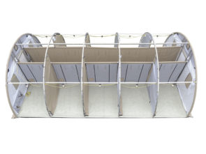 CAMSS 20Q Military Shelter Room Partitions - Overhead View