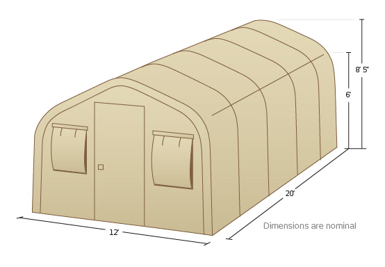 CAMSS 12EX Military Shelter Illustration