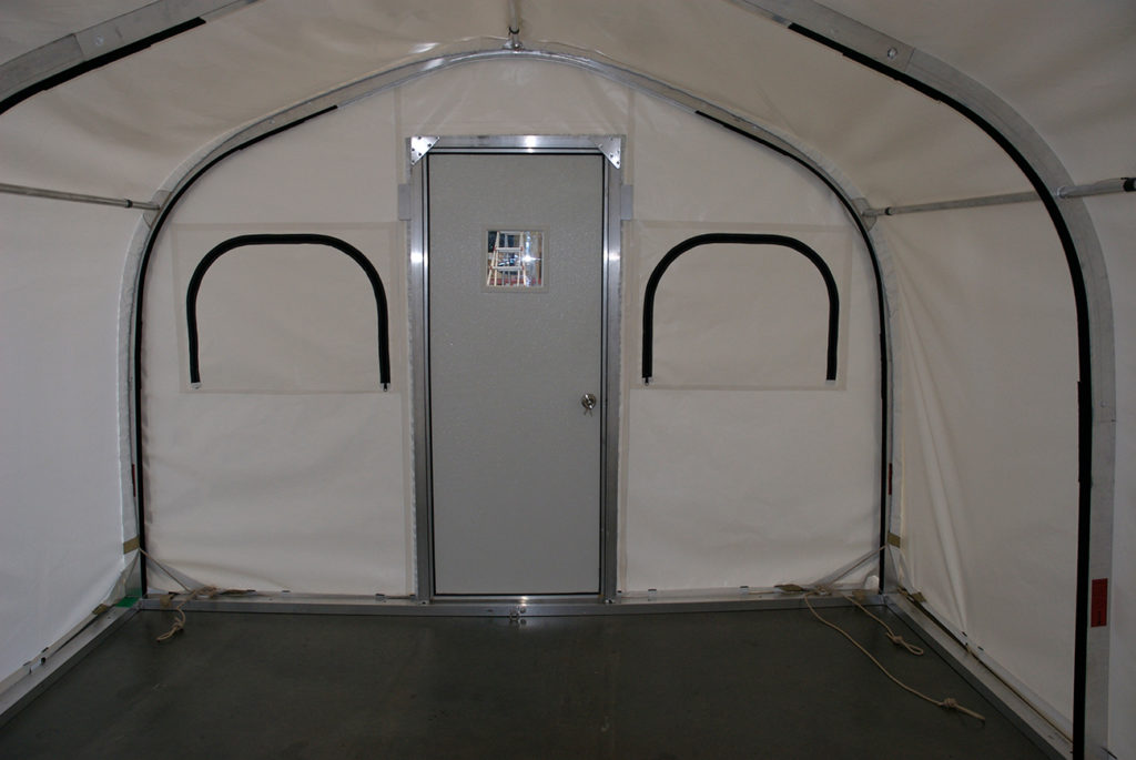 CAMSS: Interior View Of CAMSS Military Shelter Doorway
