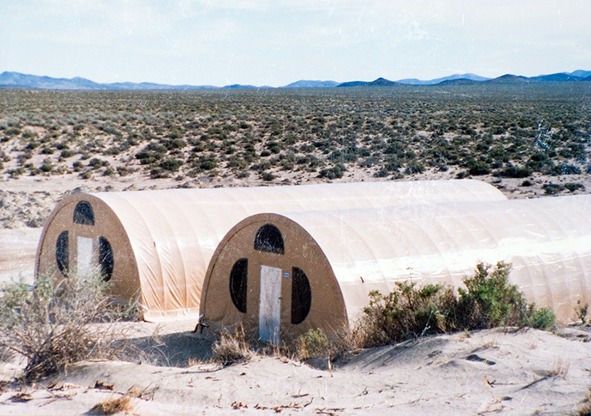 CAMSS Military Shelters At Camp In Desert